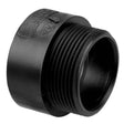 NIBCO I032050 2 x 2" Hub x MIPT SCH 40 DWV Adapter ABS Black