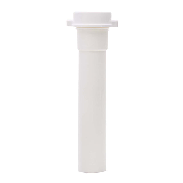 Keeney 42-12W 1-1/4" x 12" Slip-Joint Polypropylene Plastic Extension Tube White