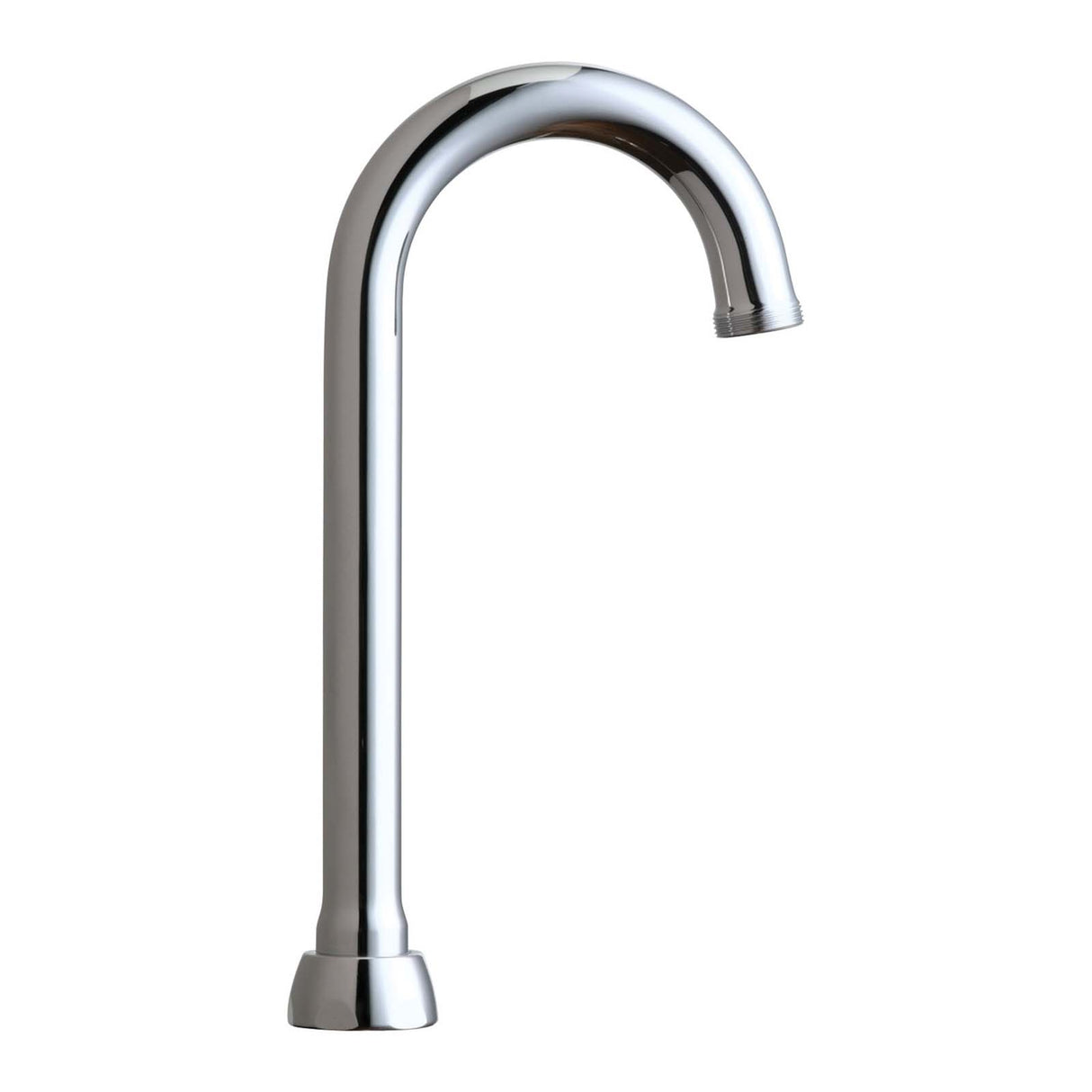 GN2BJKABCP Chicago Faucets GN2BJKCP Fixed or 360 deg Gooseneck Rigid/Swing Spout, 5-1/4" Reach, 5-5/8" H, Chrome Plated
