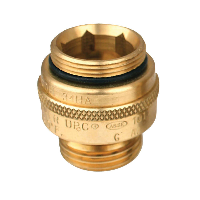 34HA-BR 3/4" Male Hose Thread Woodford Brass Vacuum Breaker for Automatic Draining 25 Woodford Wall Hydrant