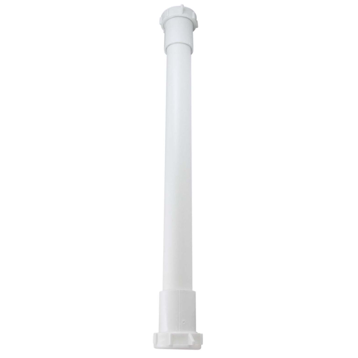 Keeney 42-16W 1-1/4" x 16" Slip-Joint Polypropylene Plastic Extension Tube (Bulk) White