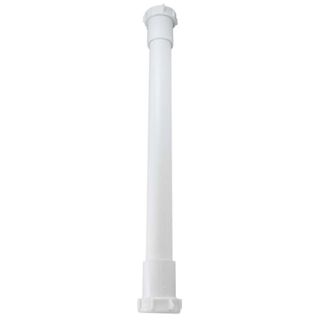 Keeney 42-16W 1-1/4" x 16" Slip-Joint Polypropylene Plastic Extension Tube (Bulk) White