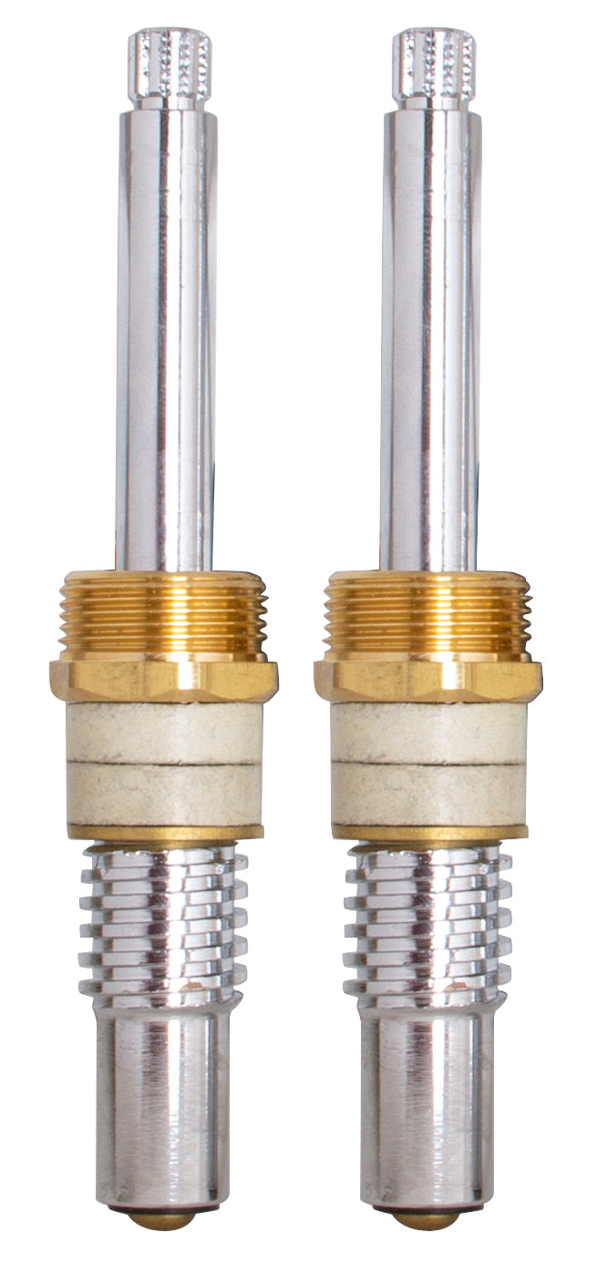 PlumbMaster Approved 10600 Re-6x Wb Right Hand Hot & Cold Stem with Bonnets (Pair) For Crane, Repcal Bath - competo Faucets