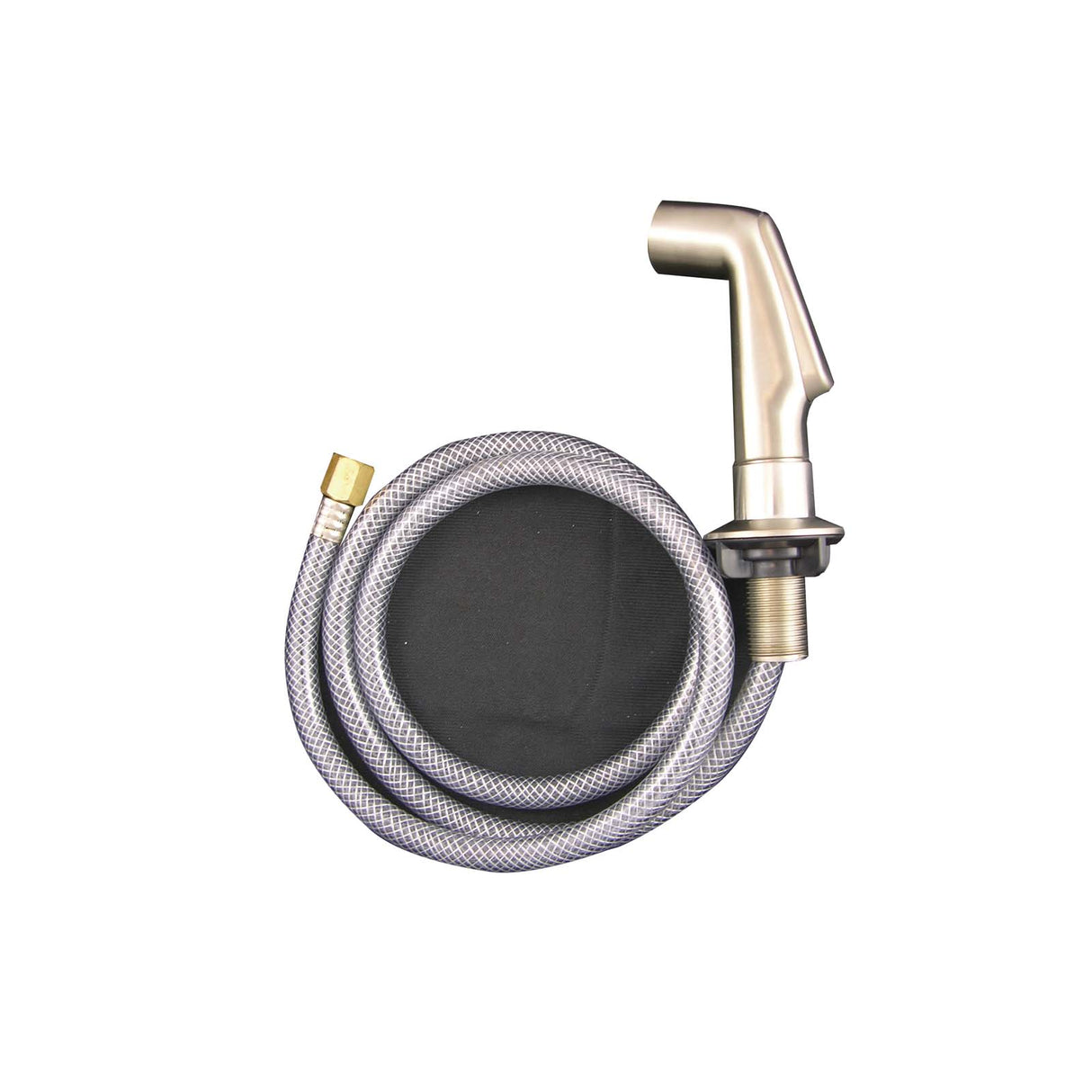 PlumbMaster Approved 26904 PVD Brushed Nickel, Chrome Spray Head Brass Spray Head and Hose Assembly, 1/4" IPS