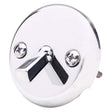 PlumbMaster Approved 21815 Solid Brass Overflow Plate for Kohler Bath Drains, Chrome Plated