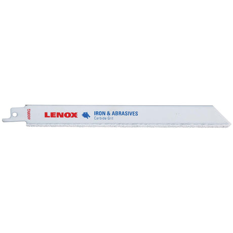 Lenox 20576800RG 8" Medium Carbide Grit Reciprocating Saw Blade, Tile/Clay (2 pack)