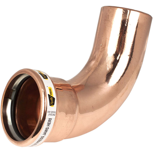 Apollo Valves 10062073 Long Turn 90° Street Elbow, Copper, LD, FTGxP, 3'' x 3''