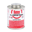 Oatey 30834 Multi/All-Purpose PVC/CPVC Cement, 16 oz Can, Milky Clear