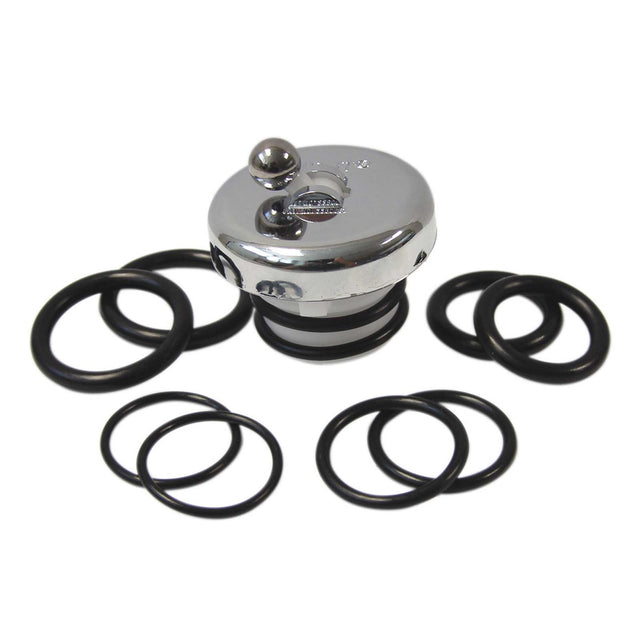 PlumbMaster Approved 59197 Flip-It Delrin and ABS Plastic Bath Drain Stopper Fits All Popular Tub Drains Chrome Plated