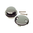 PlumbMaster Approved 88981 Chrome Touch Toe Overflow Plate with Bath Drain Assembly