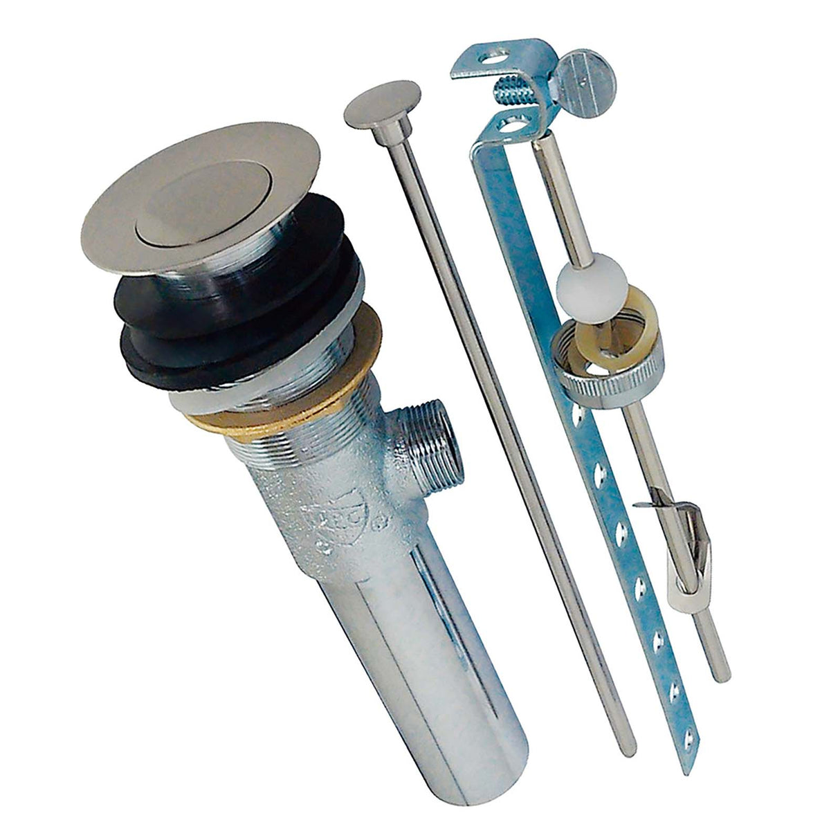 Kingston Brass LKB1008 Solid Brass Pop-Up Assembly for PlumbMaster Value Lavatory Sink Faucet Satin Nickel