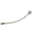 PlumbMaster Approved V387812 3/8" Compression x 7/8" Ballcock x 12" L Nickel Plated Brass Water Connector with Plastic Nut