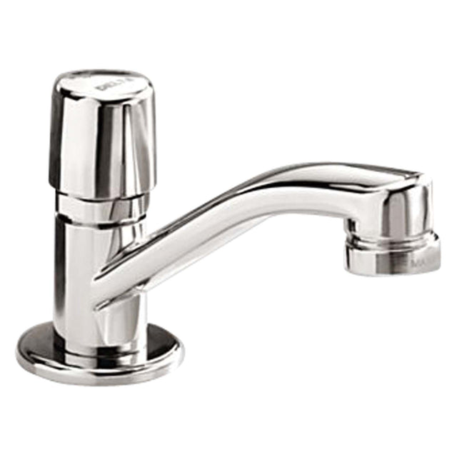 Delta 701LF-HDF Deck Mount Single Hole Metering Faucet, Push Button
