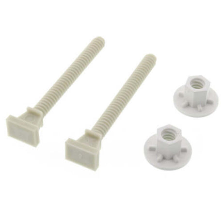 Sioux Chief Glass-Filled Nylon 3-1/2 In Closet Bolt with Nut, 5/16 In