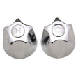 PlumbMaster Approved 24139 10ho Chrome Metal Hot and Cold Handle Pak without Bushing