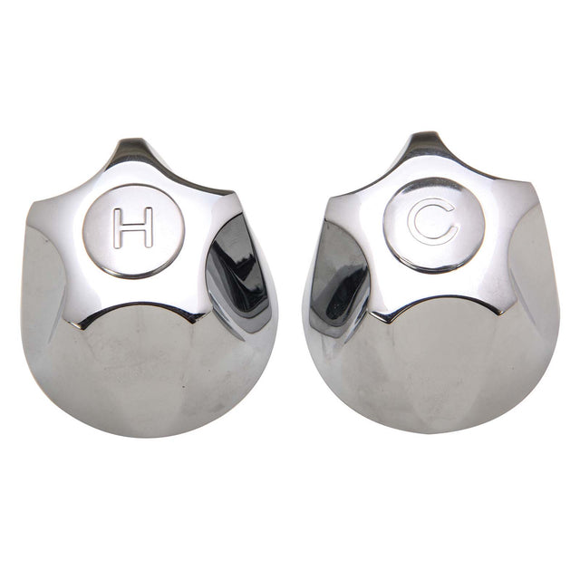 PlumbMaster Approved 24139 10ho Chrome Metal Hot and Cold Handle Pak without Bushing