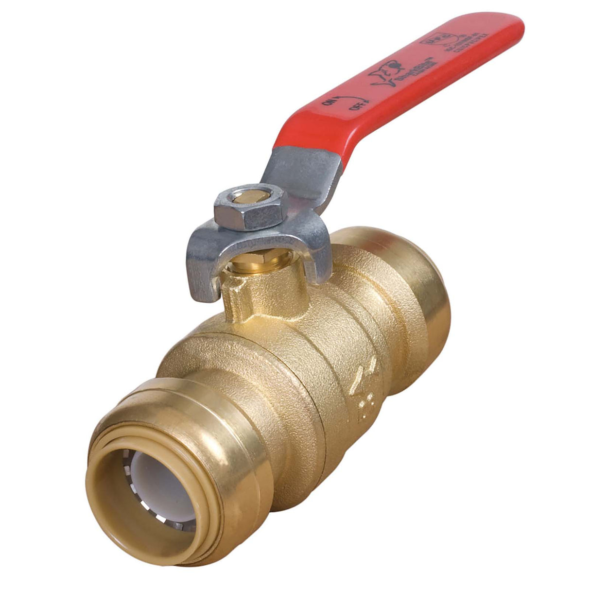 3/4" Push-fit Brass Full-Port Ball Valve