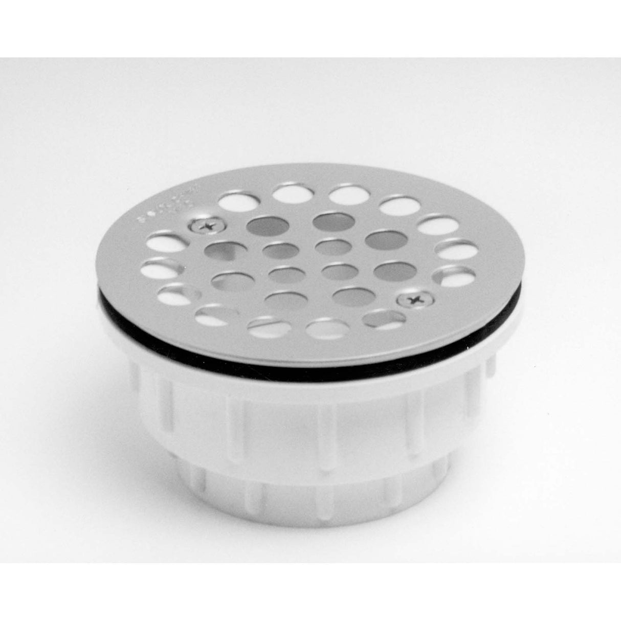 Sioux Chief 825-2P 2" Hub PVC Solvent Weld Shower Module Drain with Stainless Steel Strainer for Fiberglass Shower