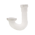 PlumbMaster Approved 51065 1-1/2" or 1-1/4" Plastic Flexible J-Bend Connections White