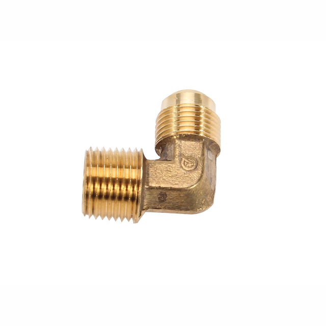 PlumbMaster Approved 83073 1/2" OD Flare x MIP 90 deg Brass Elbow