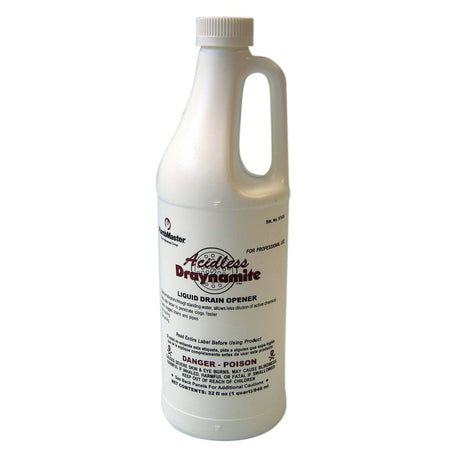 PlumbMaster Pro Series Acidless Draynamite Drain Opener, 32 oz, Bottle Case of 12