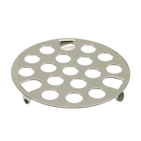 PlumbMaster Approved 80062 1-5/8" OD x 1/4" Depth Chrome Plated Brass Flat 3-Prong Snap-In Style Sink Strainer with Long Prongs