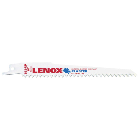 Lenox 20570636RP 6" 6TPI Reciprocating Saw Blade, Plaster (5 pack)