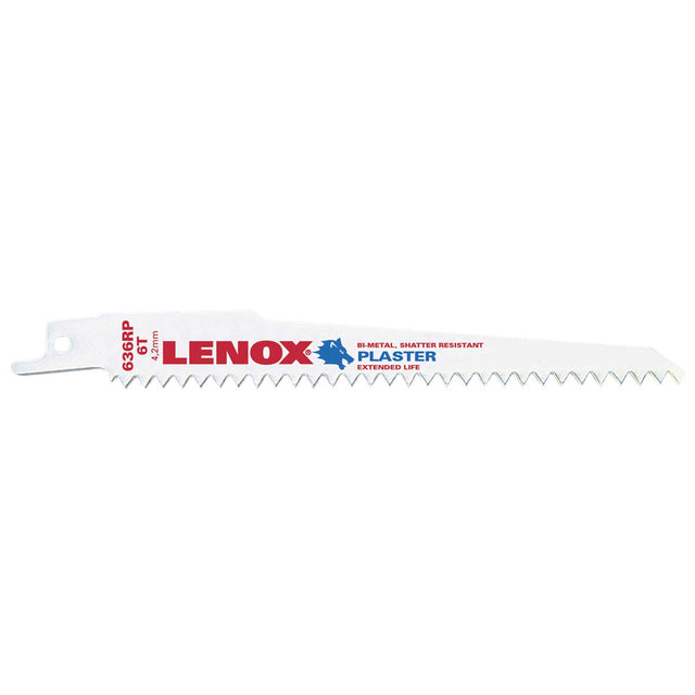 Lenox 20570636RP 6" 6TPI Reciprocating Saw Blade, Plaster (5 pack)