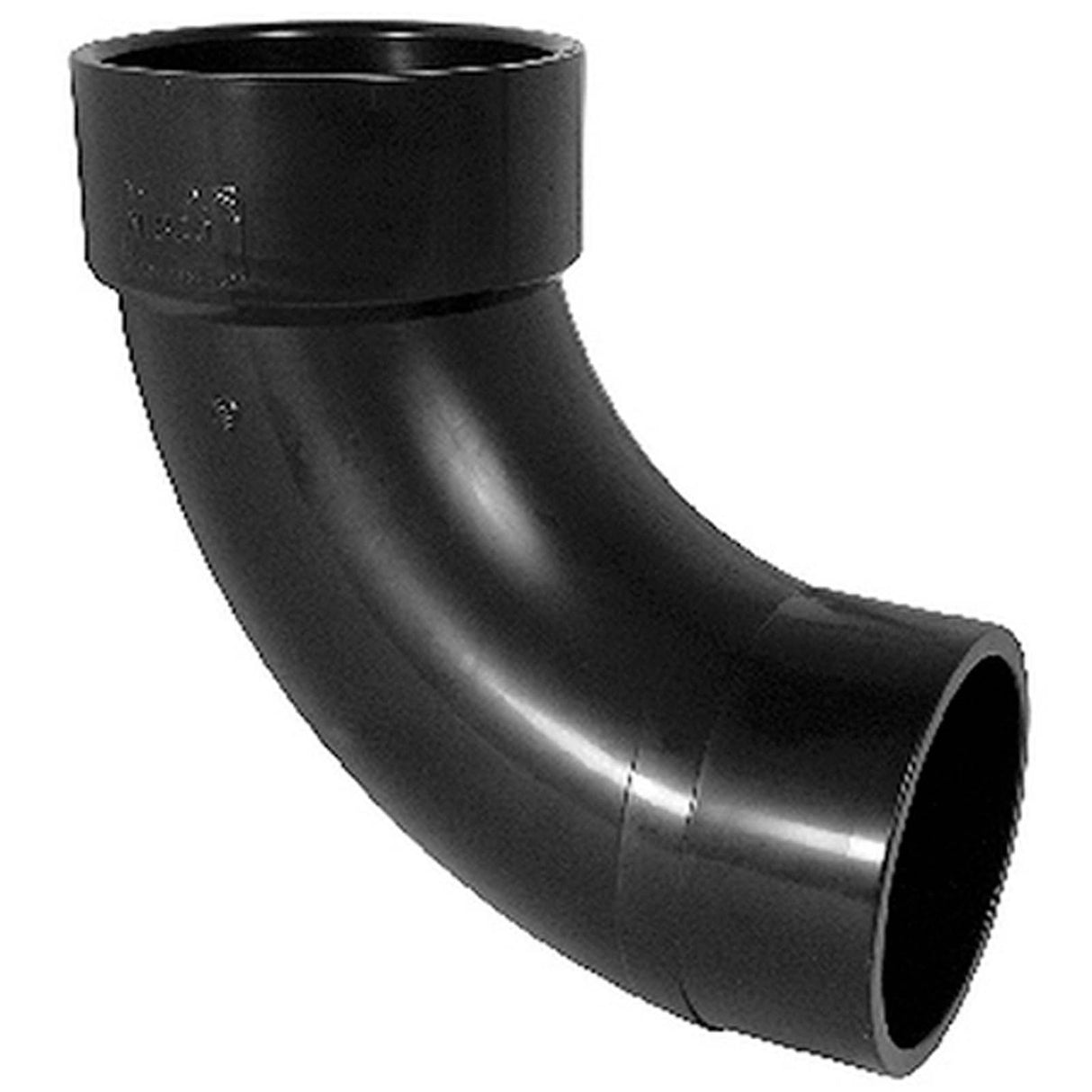 NIBCO I057250 2 x 2" Spigot x Hub Long Radius DWV 90° Street Elbow ABS