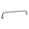 L15JKABCP Chicago Faucets L15JKCP L-Type 360 deg Swing Spout with E3 Aerator, 14" Reach, 2-1/4" H, Chrome Plated