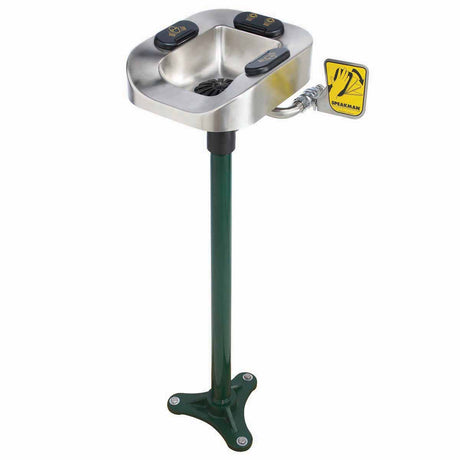 Optimus SE-1150 Eye And Face Wash Stainless Steel Bowl Pedestal Mount System