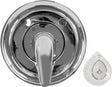 Danco 10001 Trim Kit, for Use with Moen Tub and Shower Faucets, Plastic, Chrome Plated, Single-Handle Valve