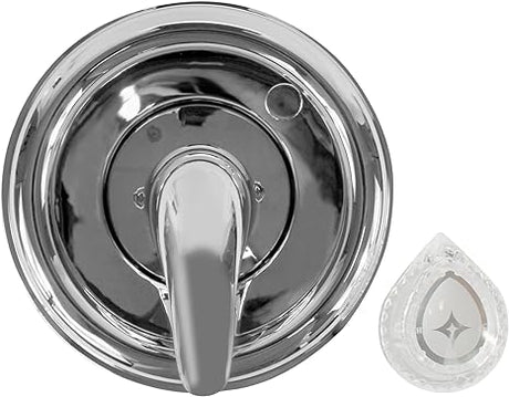 Danco 10001 Trim Kit, for Use with Moen Tub and Shower Faucets, Plastic, Chrome Plated, Single-Handle Valve