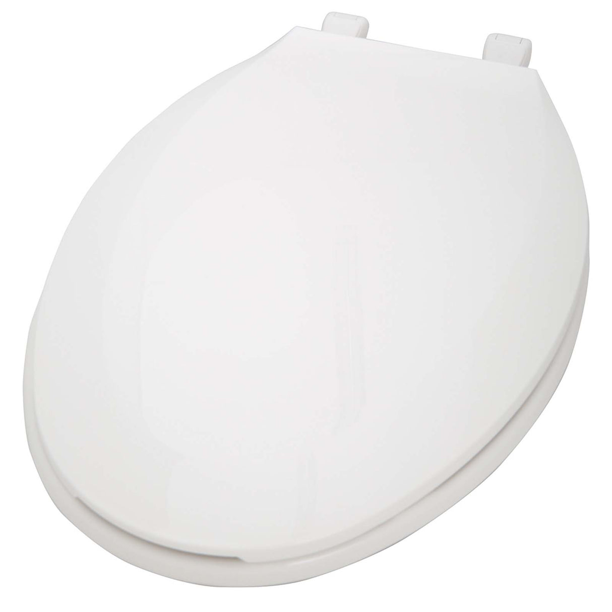 1200 White Centoco 1200 Series Economy Closed Front Round Solid Plastic Toilet Seat with Cover, White
