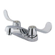 Kingston Brass KB181LP Vista Two Handle Centerset Bathroom Faucet Less Pop-up, Chrome