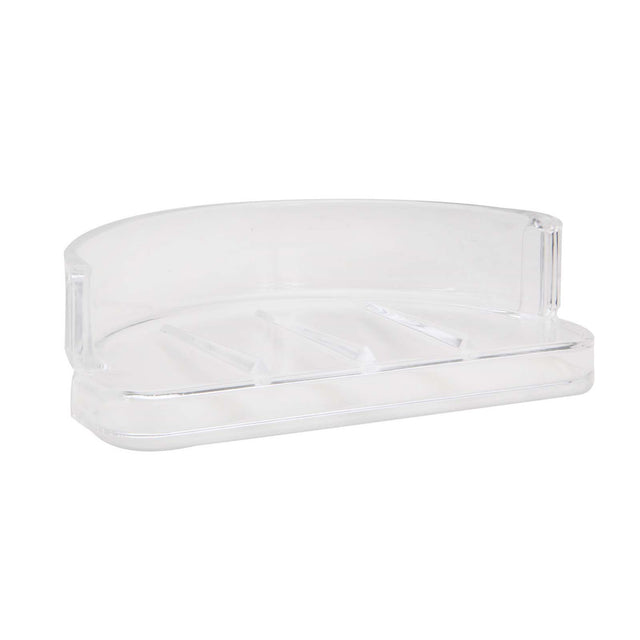 PlumbMaster Approved 51977 Plastic Replacement Soap Tray, Clear, 2-3/4" W x 1-1/4" H