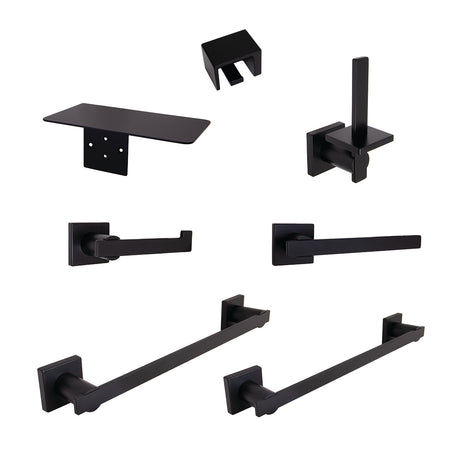 SA-251-MB Lura Paper Holder Phone Shelf in Matte Black