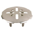 PlumbMaster Approved 52236 Stainless Steel Snap-In Drain Cover for 3" Pipe 4" Dia Polished
