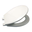 500EC BONE Bemis 500EC Closed Front Round Molded Wood Toilet Seat with Cover, Bone