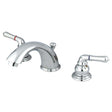 Kingston Brass KB961 Magellan II Two Handle Widespread Bathroom Faucet With Pop-up, Chrome