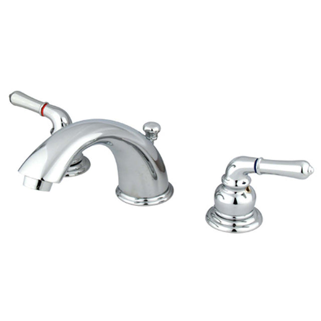 Kingston Brass KB961 Magellan II Two Handle Widespread Bathroom Faucet With Pop-up, Chrome