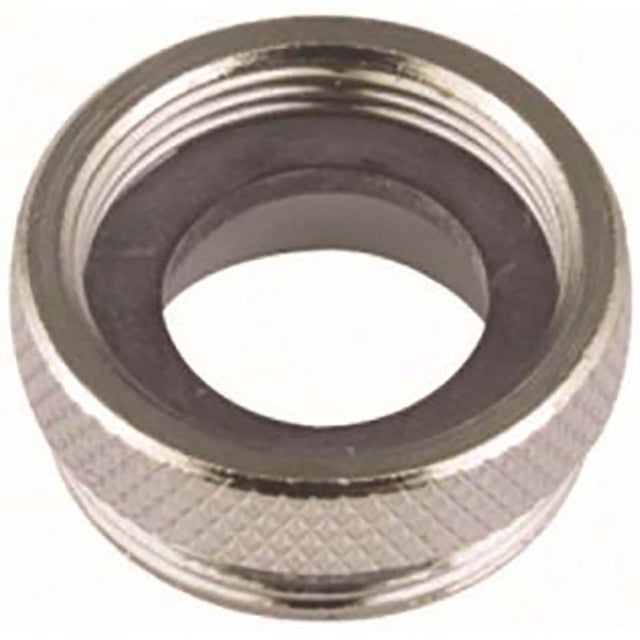 PlumbMaster Approved 36128BNL Nickel Plated Brass No-Lead Aerator Adapter Kit, 3/4-27 TPI