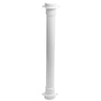 1-1/2" Dia x 16" L White Polypropylene Extension Tube