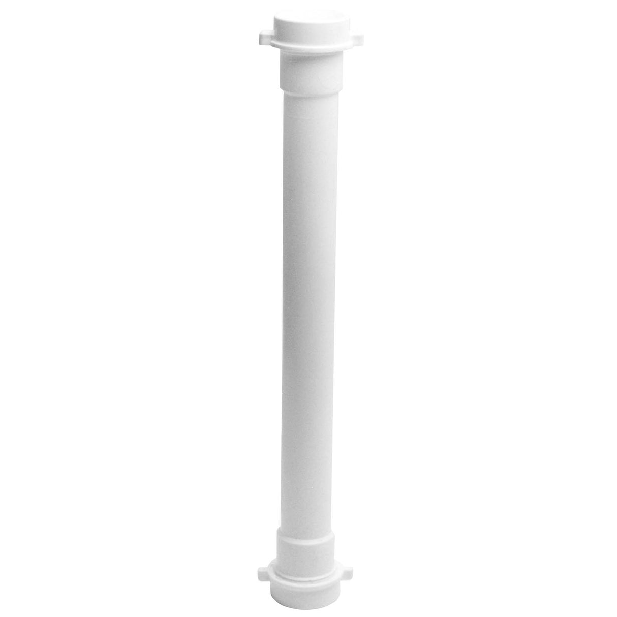 1-1/2" Dia x 16" L White Polypropylene Extension Tube
