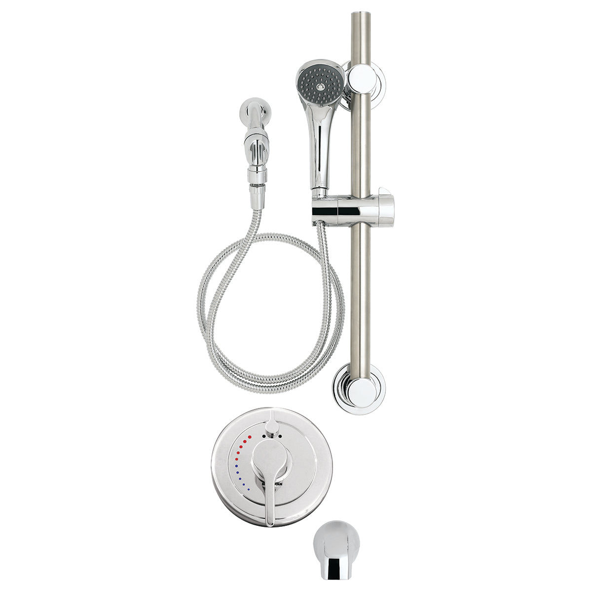 Speakman SLV-3490-ADA Sentinel Mark II Diverter Trim, Handicap Shower and Tub System (Valve not included) Polished Chrome Finish - 2.5 GPM