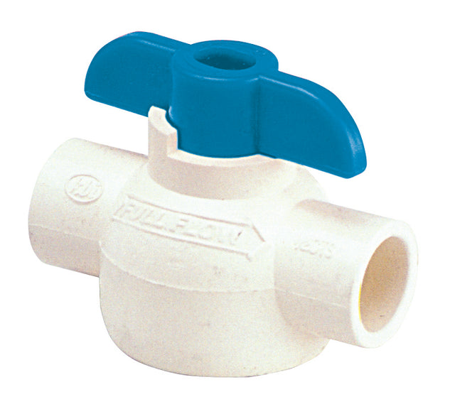 FlowGuard Gold CBV-1000-S 1" Slip CPVC Full-Port Ball Valve ABS Handle
