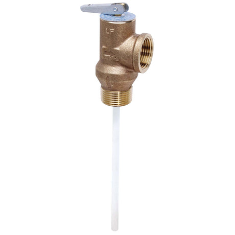 Watts 0556001 3/4" IPS Temperature & Pressure Relief Valve (Lead Free) 150 psi 8" Probe