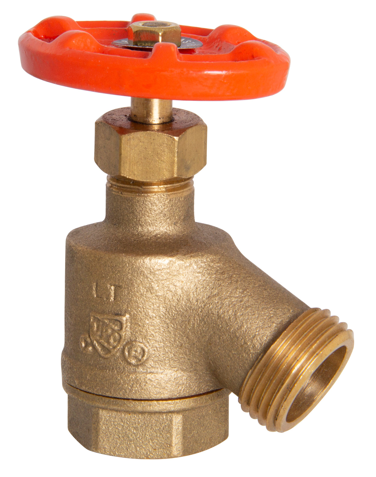 PlumbMaster Approved LB 35 3/4" x 3/4" FIP x Hose Bent Nose Garden Valve Cast Brass Body