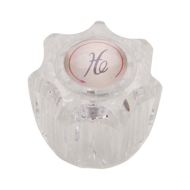 PlumbMaster Approved 25422 Clear Acrylic Hot Handle (Generic) for Delta Kitchen Faucet