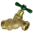 351LF 3/4" x 3/4" MIP x Hose Arrowhead No-Kink Hose Bibb Heavy-Duty Red Brass Alloy T-Handle